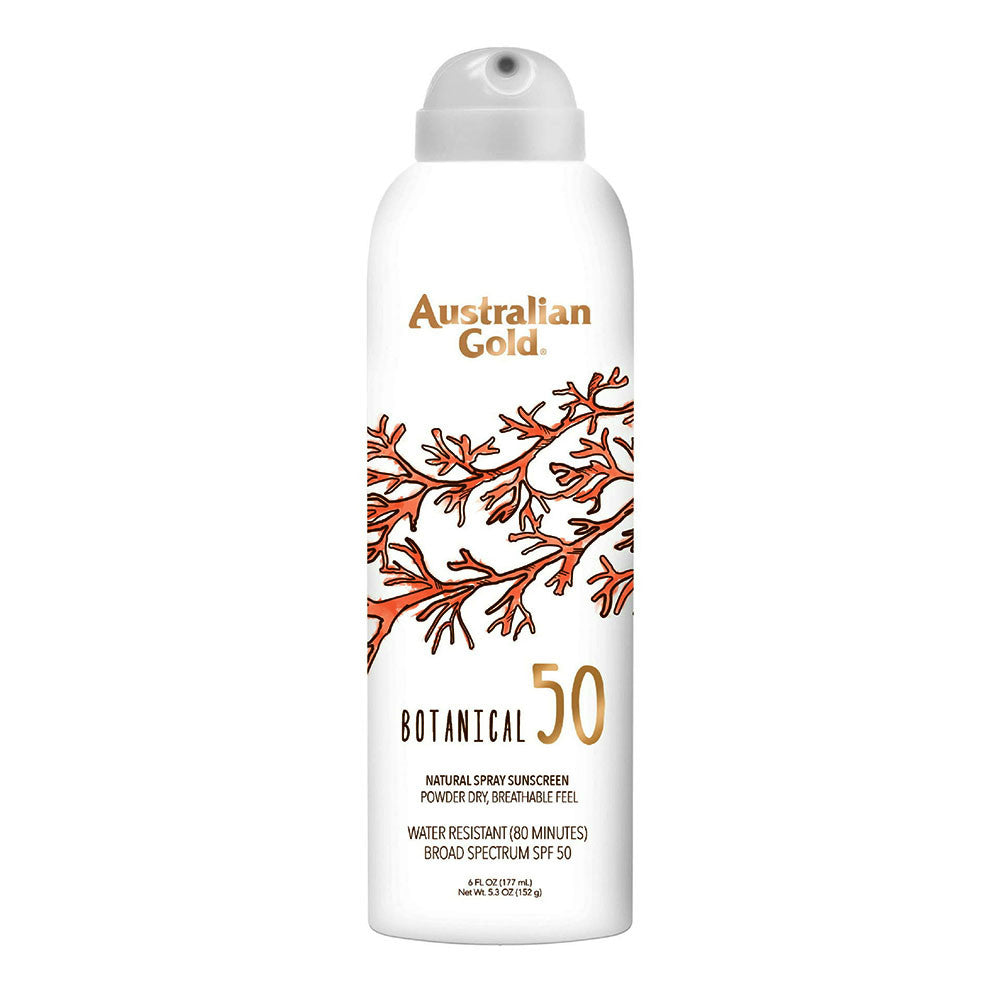 Australian Gold Botanical Sunscreen SPF 50 Natural Spray, 6 Oz